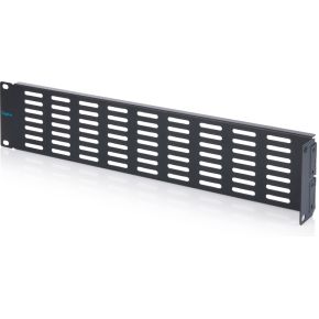 Digitus 2U blank panel with ventilation grille and hinge