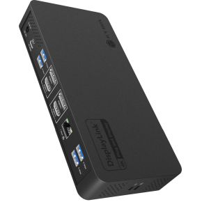 ICY BOX IB-DK2255AC Bedraad USB 3.2 Gen 2 (3.1 Gen 2) Type-C Zwart