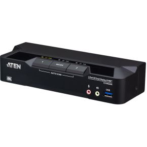 ATEN 2-poorts USB 3.0 8K DisplayPort Dual-Display KVMPTM-switch (Kabels inbegrepen)