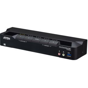 ATEN 4-poorts USB 3.0 8K DisplayPort Dual-Display KVMPTM-switch (inclusief Kabels)