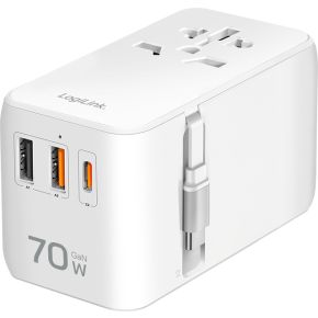 LogiLink PA0357 netvoeding & inverter Binnen 70 W Wit