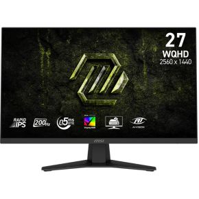 MSI MAG 274QFDE E20 computer monitor 68,6 cm (27 ) 2560 x 1440 Pixels Wide Quad HD LED Zwart