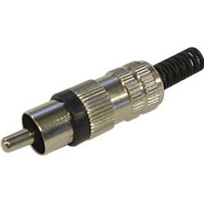 Mannelijke Rca Plug Vernikkeld Zwart 25 St huismerk kopen in de aanbieding