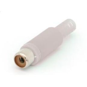 Vrouwelijke Rca Plug Wit 25 St huismerk kopen in de aanbieding