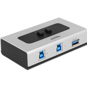 Delock 87667 Switch USB 3.0 2 poort handmatig bidirectioneel
