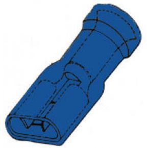 Velleman Gesoleerde Vrouwelijke Connector 64Mm Blauw velleman kopen in de aanbieding