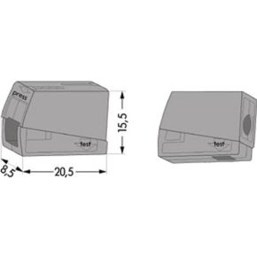 Wago Lighting Connector 25Mm 105 Grey 100 St wago kopen in de aanbieding