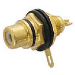 Vrouwelijke Rca Inbouwbus Verguld Zwart 4 St huismerk kopen in de aanbieding