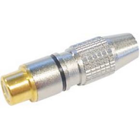 Vrouwelijke Rca Plug Verguld Contact Zwart 4 St huismerk kopen in de aanbieding