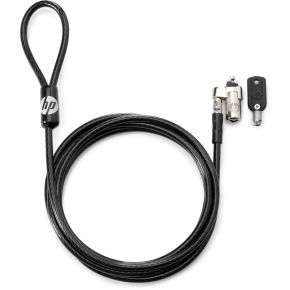 HP Keyed Cable Lock 10 mm Round key Zwart kabelslot