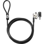 HP Keyed Cable Lock 10 mm Round key Zwart kabelslot