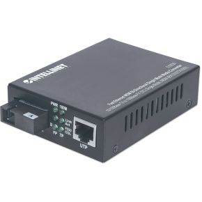 Intellinet 510530 100Mbit/s Single-mode Zwart netwerk media converter