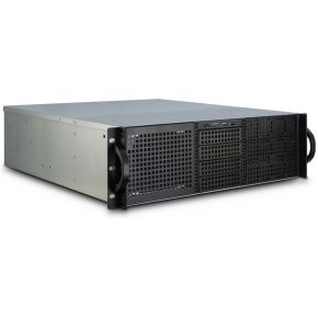 Inter-Tech IPC 3U-30248 Rack Zwart, Roestvrijstaal