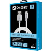 Sandberg MicroUSB Reversible Cable 1m