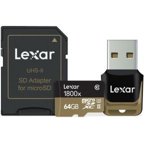 Lexar 64Gb Microsdxc Uhs Ii Class 10 Flashgeheugen lexar kopen in de aanbieding