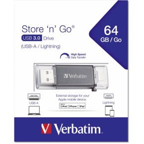 Verbatim Istore N Go 64Gb Lightning Usb 30 verbatim kopen in de aanbieding