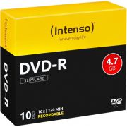 1x10-Intenso-DVD-R-4-7GB-16x-Speed-Slimcase