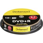 1x10 Intenso DVDR 8.5GB 8x Speed. dubbel laags Cakebox