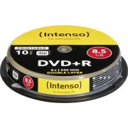 1x10 Intenso DVDR 8.5GB 8x Speed. dubbel laags printable