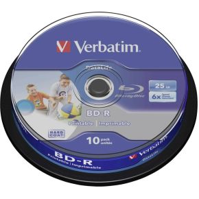 Verbatim BD-R Blu-Ray 25GB 6x 10st.  Spindle Printable