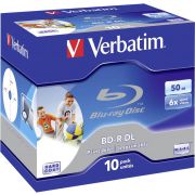 Verbatim BD-R Blu-Ray 50GB 6x 10st.  Jewelcase Printable