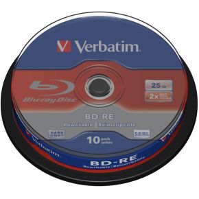 1X10 Verbatim Bd Re Blu Ray 25Gb 2X Speed Cakebox verbatim kopen in de aanbieding