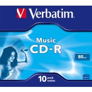 1x10-Verbatim-CD-R-80-700MB-Audio-Color-Live-it-Jewel-Case
