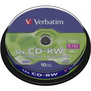 Verbatim CD-RW 12x 10st. Spindle