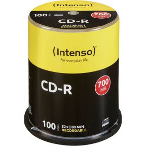 1X100 Intenso Cd R 80 700Mb 52X Speed Cakebox intenso kopen in de aanbieding