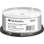 1x25 Verbatim BD-R Blu-Ray 25GB 6x Speed wide printable NO-ID
