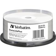 25 pack Verbatim BD-R Blu-Ray 50GB 6x Speed thermal printable CB