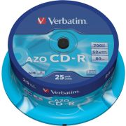 1x25 Verbatim Data Life Plus CD-R 80. 52x Speed. spindel
