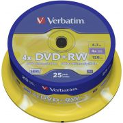 Verbatim DVD+RW 4X 25st. Spindle
