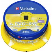 Verbatim DVD+RW 4X 25st. Spindle