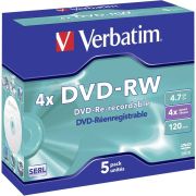 Verbatim DVD-RW 4X 5st. Jewelcase