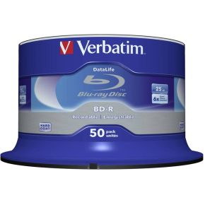1X50 Verbatim Bd R Blu Ray 25Gb 6X Speed Datalife No Id Cakebox verbatim kopen in de aanbieding