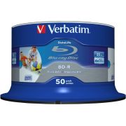 1x50-Verbatim-BD-R-Blu-Ray-25GB-6x-Speed-DL-Wide-Printable-CB