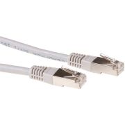 ACT Grijze 1,5 meter LSZH SFTP CAT6A patchkabel met RJ45 connectoren