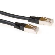 ACT Zwarte 1,5 meter LSZH SFTP CAT6A patchkabel met RJ45 connectoren