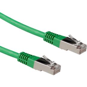 ACT Groene 10 meter LSZH SFTP CAT6A patchkabel met RJ45 connectoren