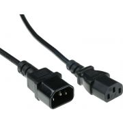 Productafbeelding van ACT Netsnoer C13 - C14 zwart 1,2 m