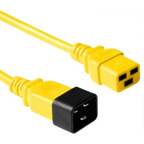 ACT Netsnoer C19 - C20 geel 3 m