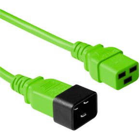 ACT Netsnoer C19 - C20 groen 3 m