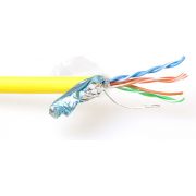 ACT CAT5E F/UTP LSZH soepel patch geel 500 m