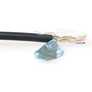 ACT CAT5E F/UTP LSZH soepel patch zwart 500 m