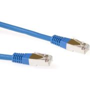 ACT Blauwe 0,5 meter LSZH F/UTP CAT5E patchkabel met RJ45 connectoren