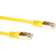 ACT Gele 10 meter LSZH F/UTP CAT5E patchkabel met RJ45 connectoren
