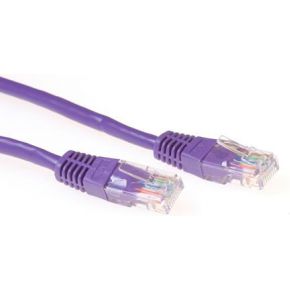 ACT Paarse 7 meter U/UTP CAT5E patchkabel met RJ45 connectoren