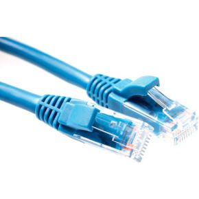 ACT Blauwe 10 meter U/UTP CAT6 patchkabel component level met RJ45 connectoren