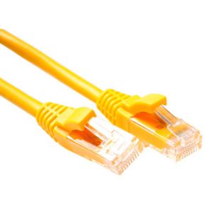 ACT Gele 10 meter U/UTP CAT6 patchkabel component level met RJ45 connectoren